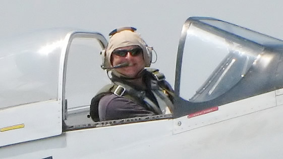 This is the smile you get when you fly a p51 Mustang for a living